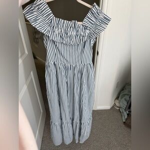 Abercrombie & Fitch Blue and White Striped Dress